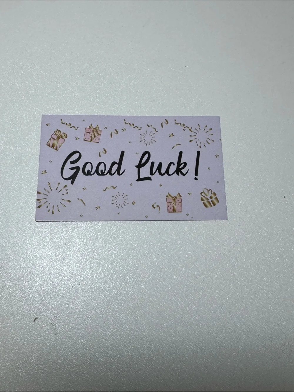 Give-a-way Entry Card “Good Luck!” 300 pieces